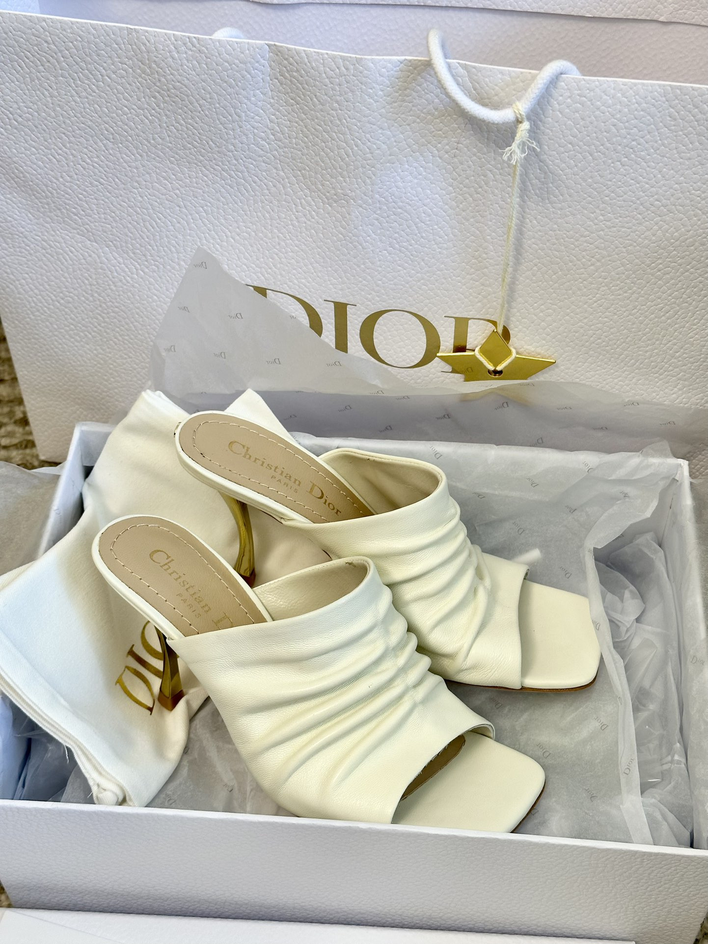 Dior Open Toe Pumps Slippers