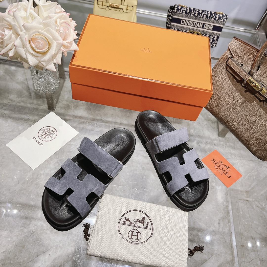 Hermes Chypre Slippers
