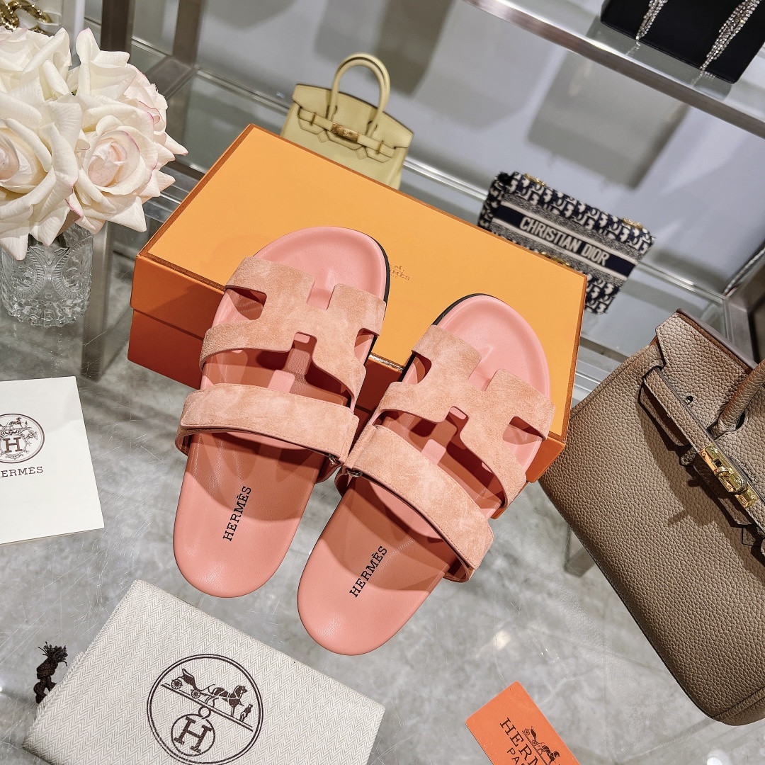 Hermes Chypre Slippers