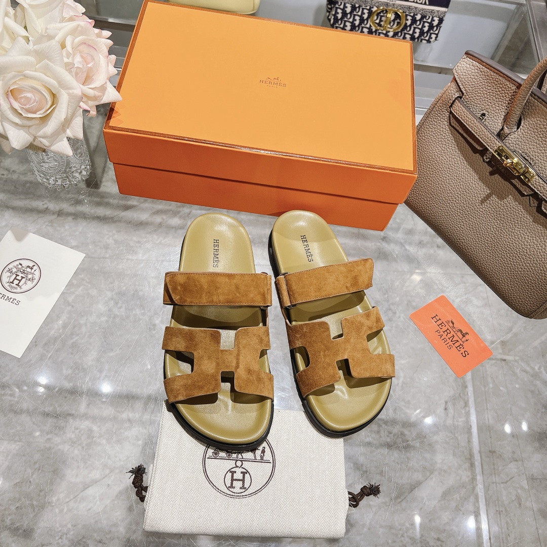 Hermes Chypre Slippers