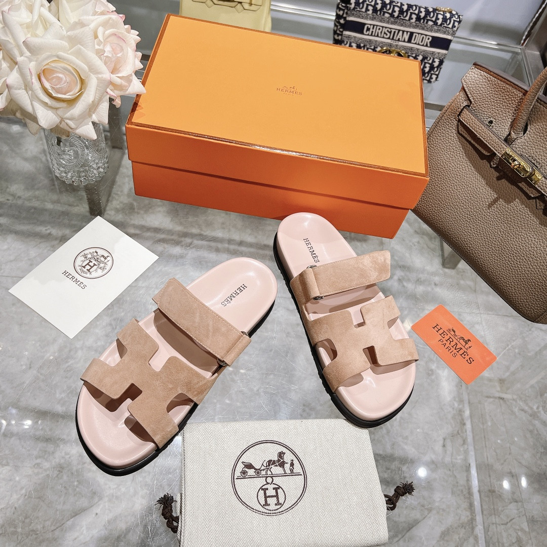 Hermes Chypre Slippers