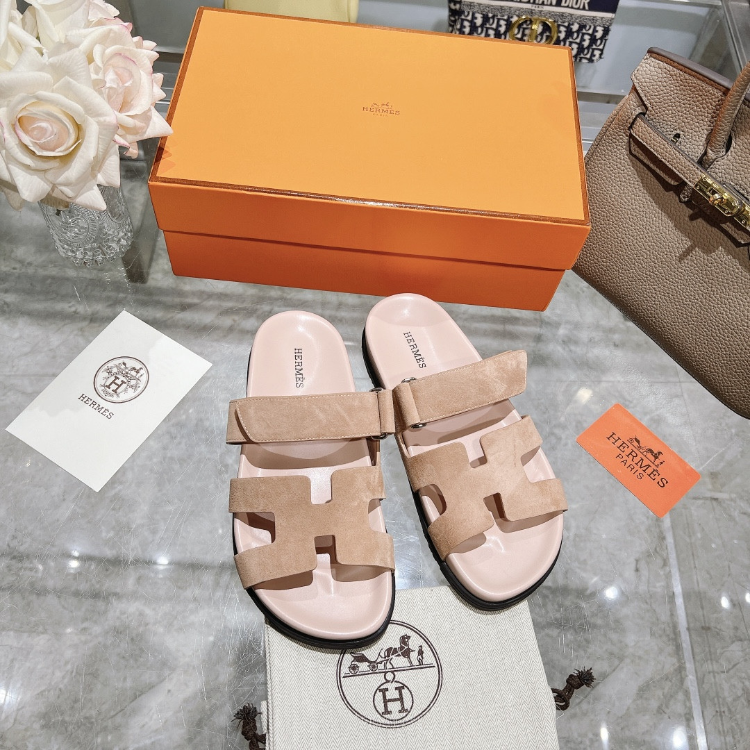 Hermes Chypre Slippers