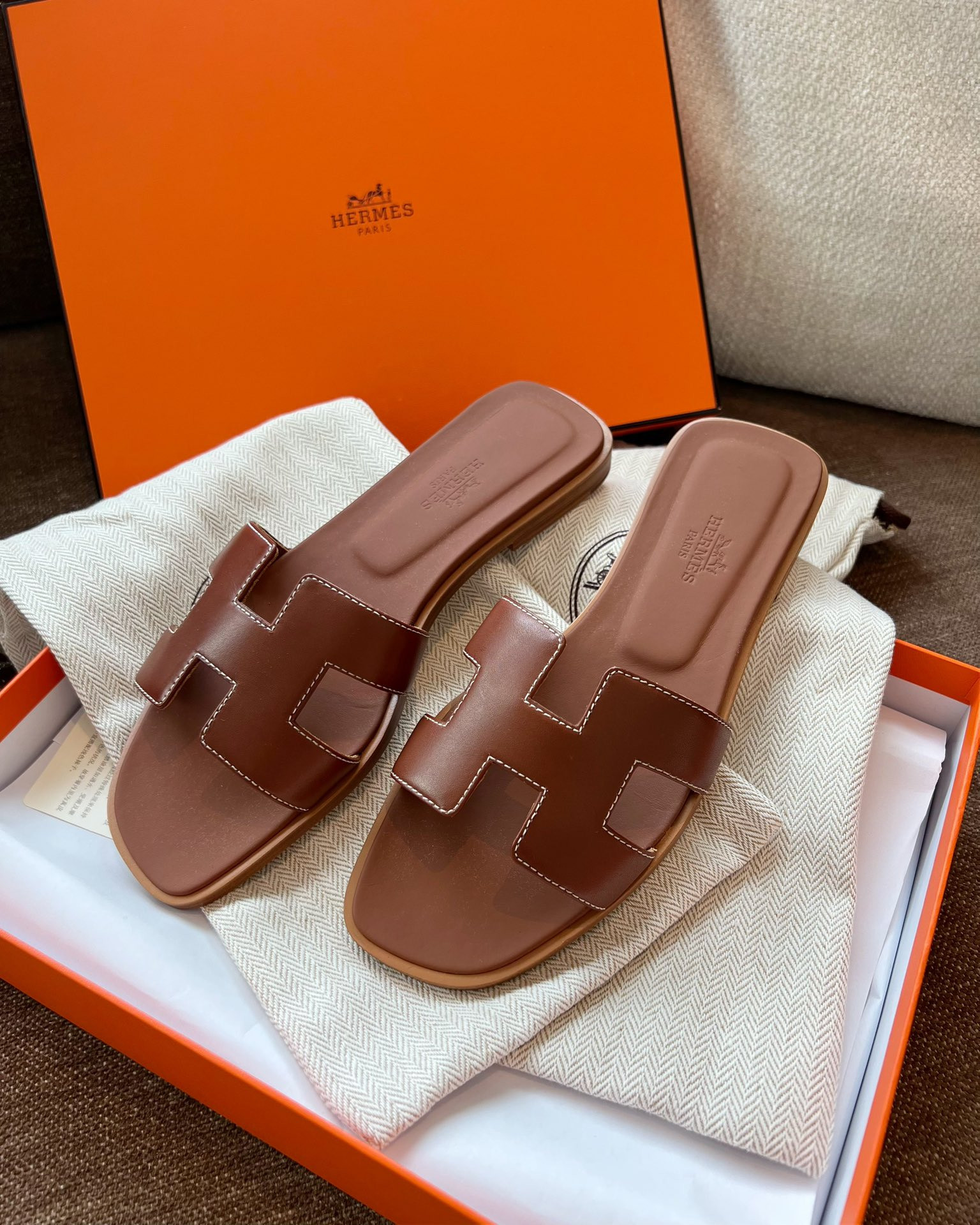 Hermes Oran Slippers