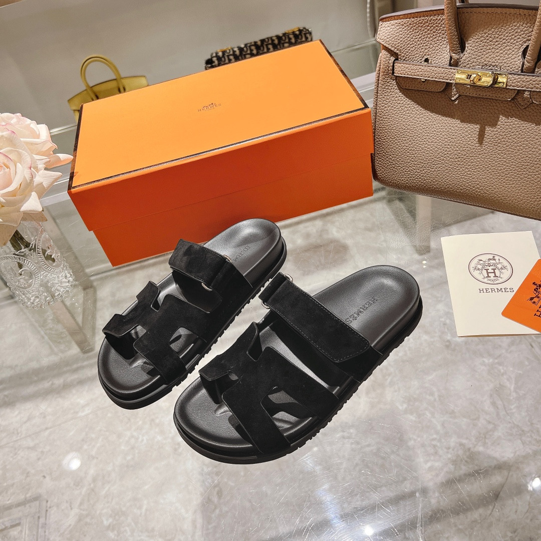 Hermes Chypre Slippers
