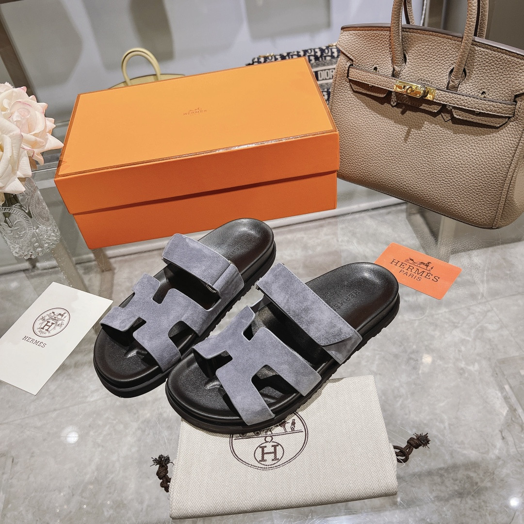 Hermes Chypre Slippers