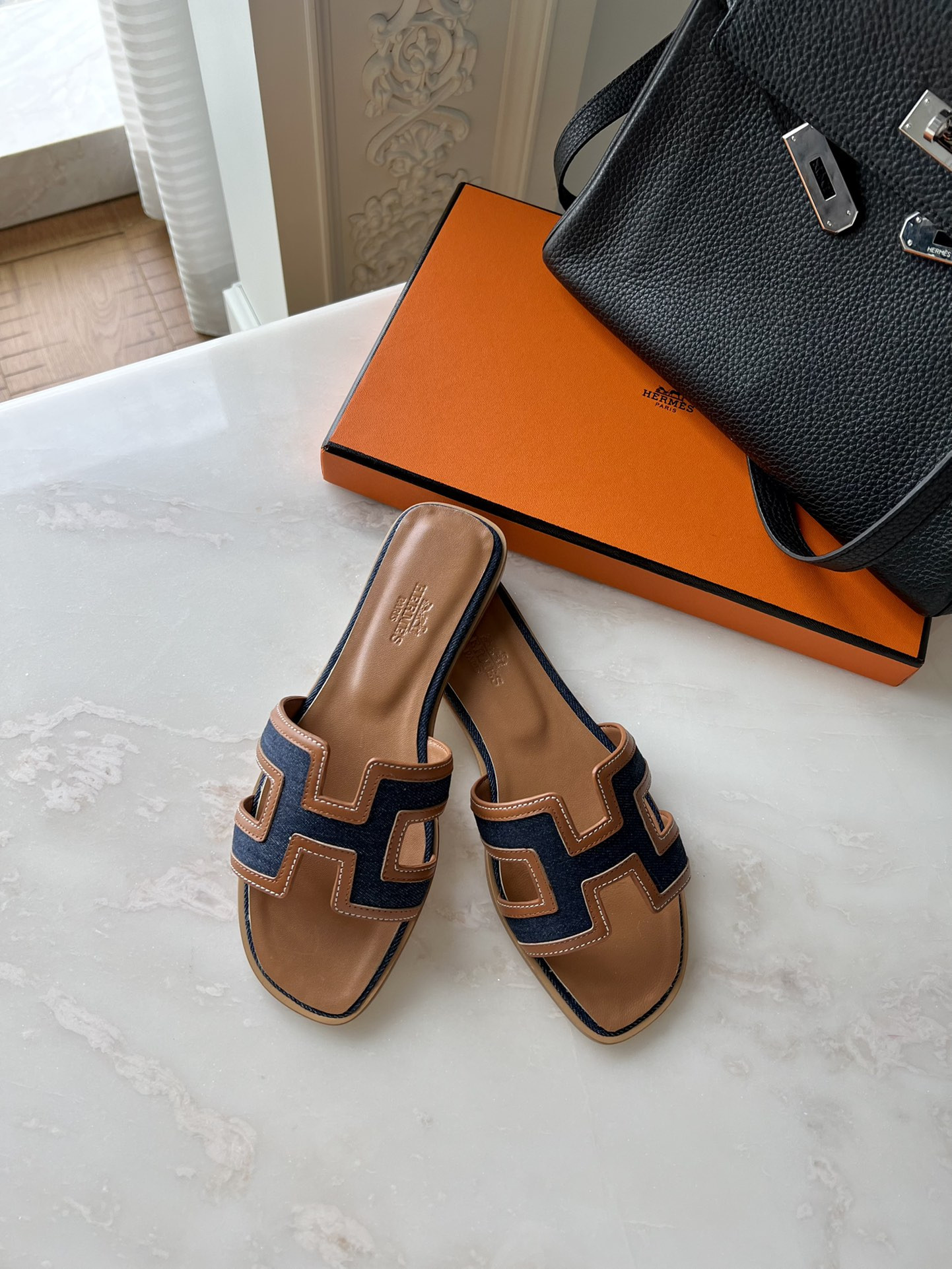 Hermes Oran Slippers