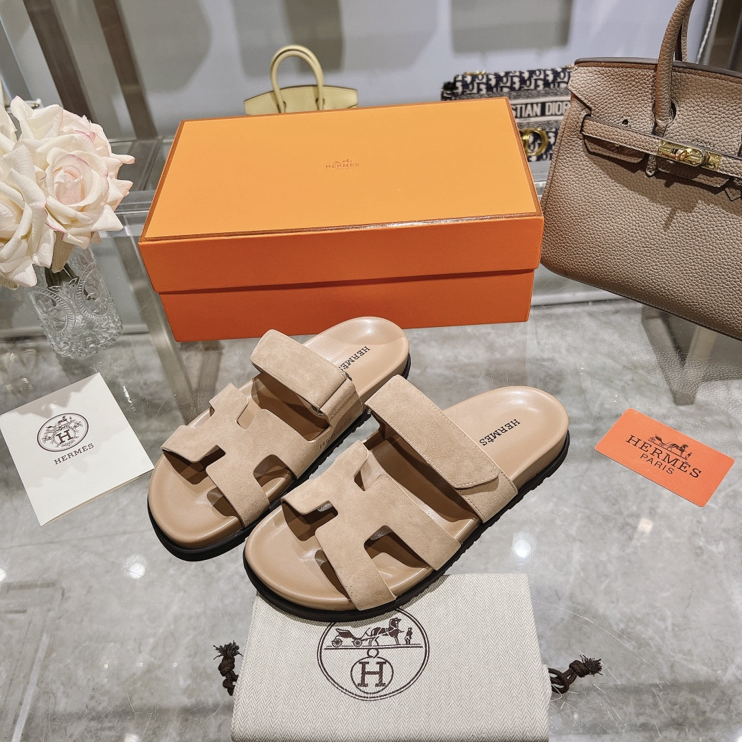 Hermes Chypre Slippers