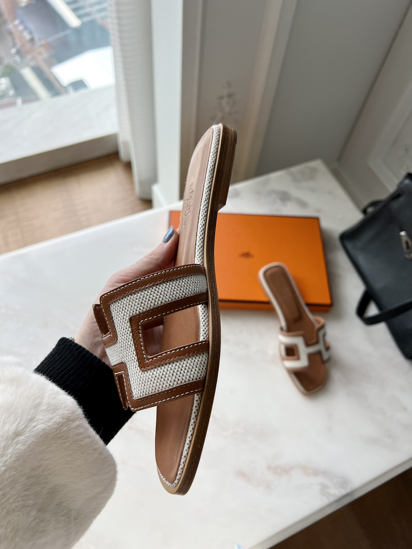Hermes Oran Slippers