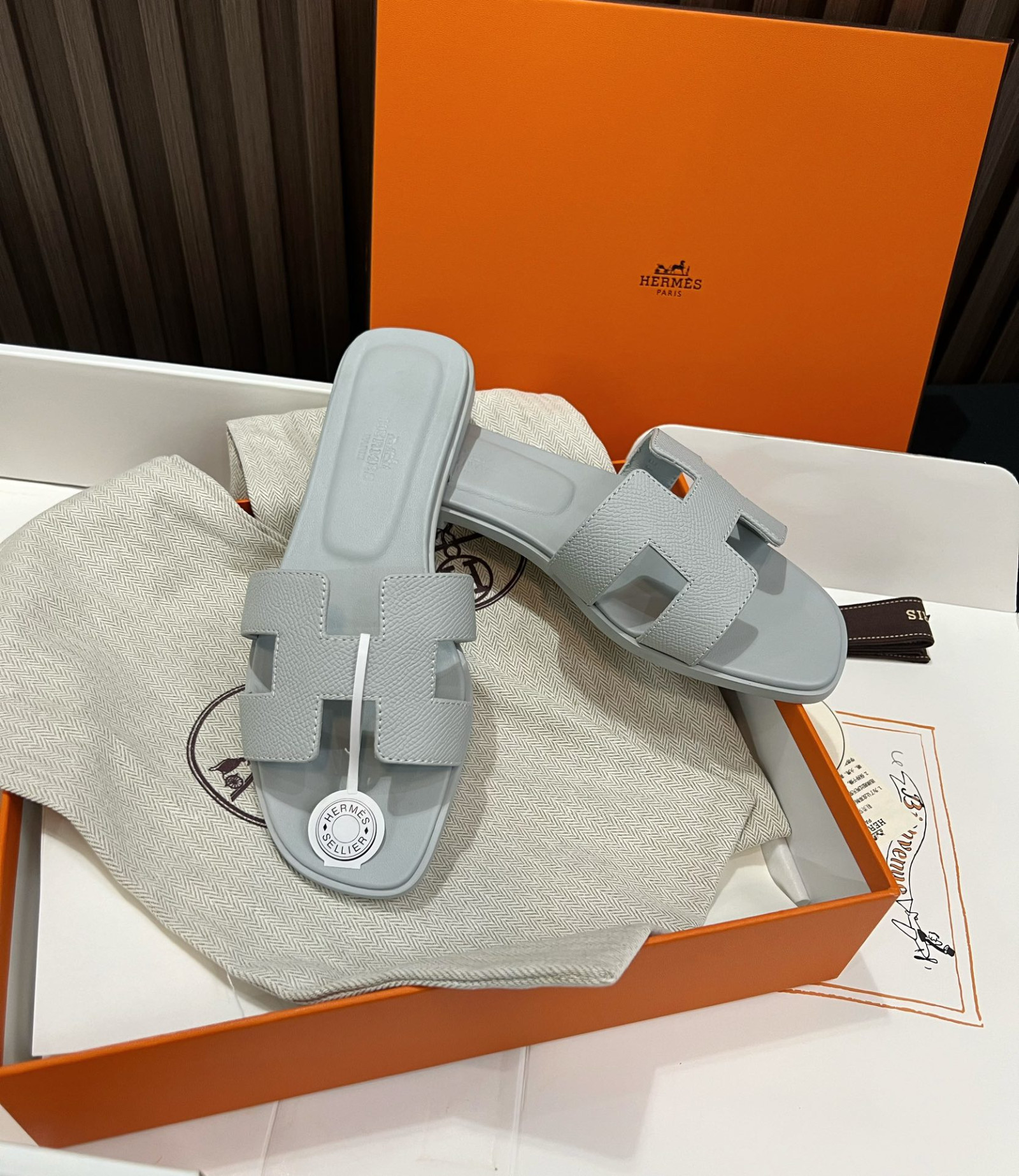 Hermes Oran Slippers