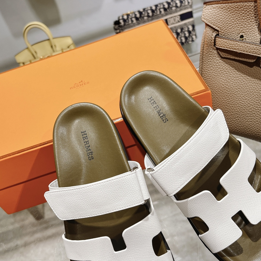 Hermes Chypre Slippers