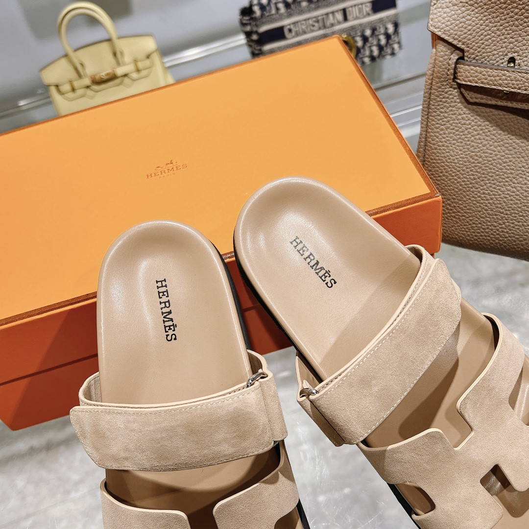 Hermes Chypre Slippers