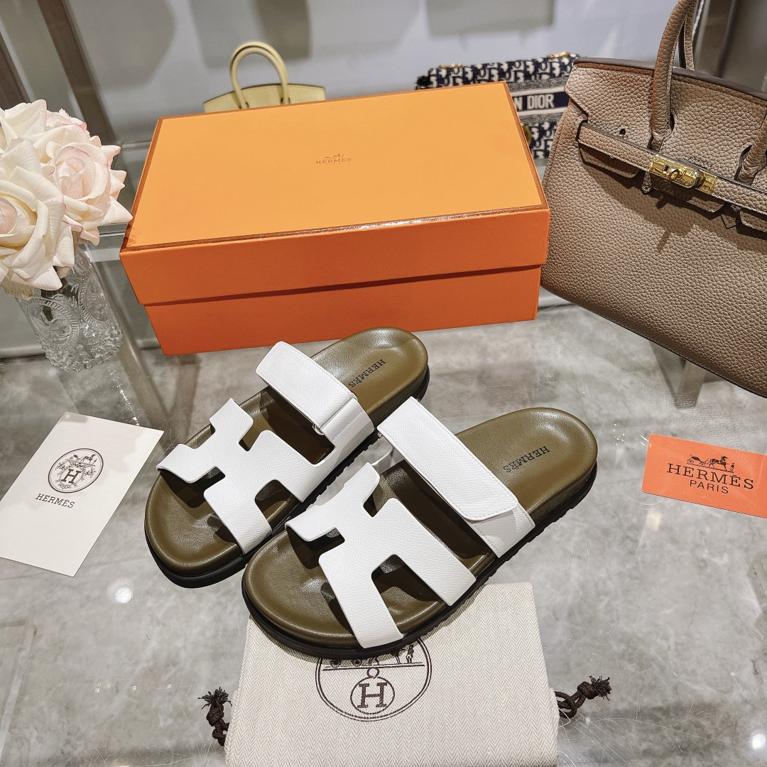 Hermes Chypre Slippers