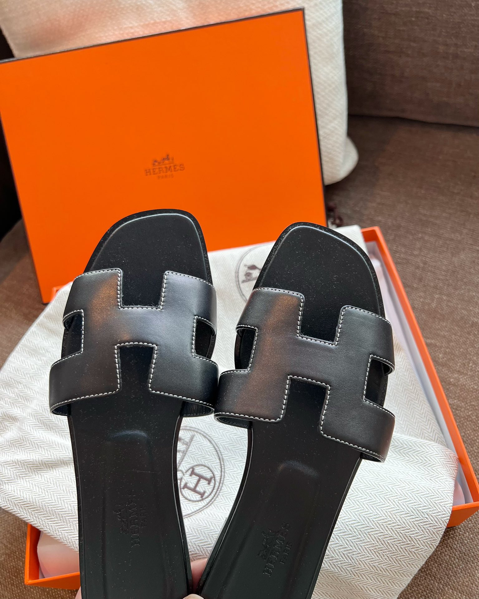 Hermes Oran Slippers