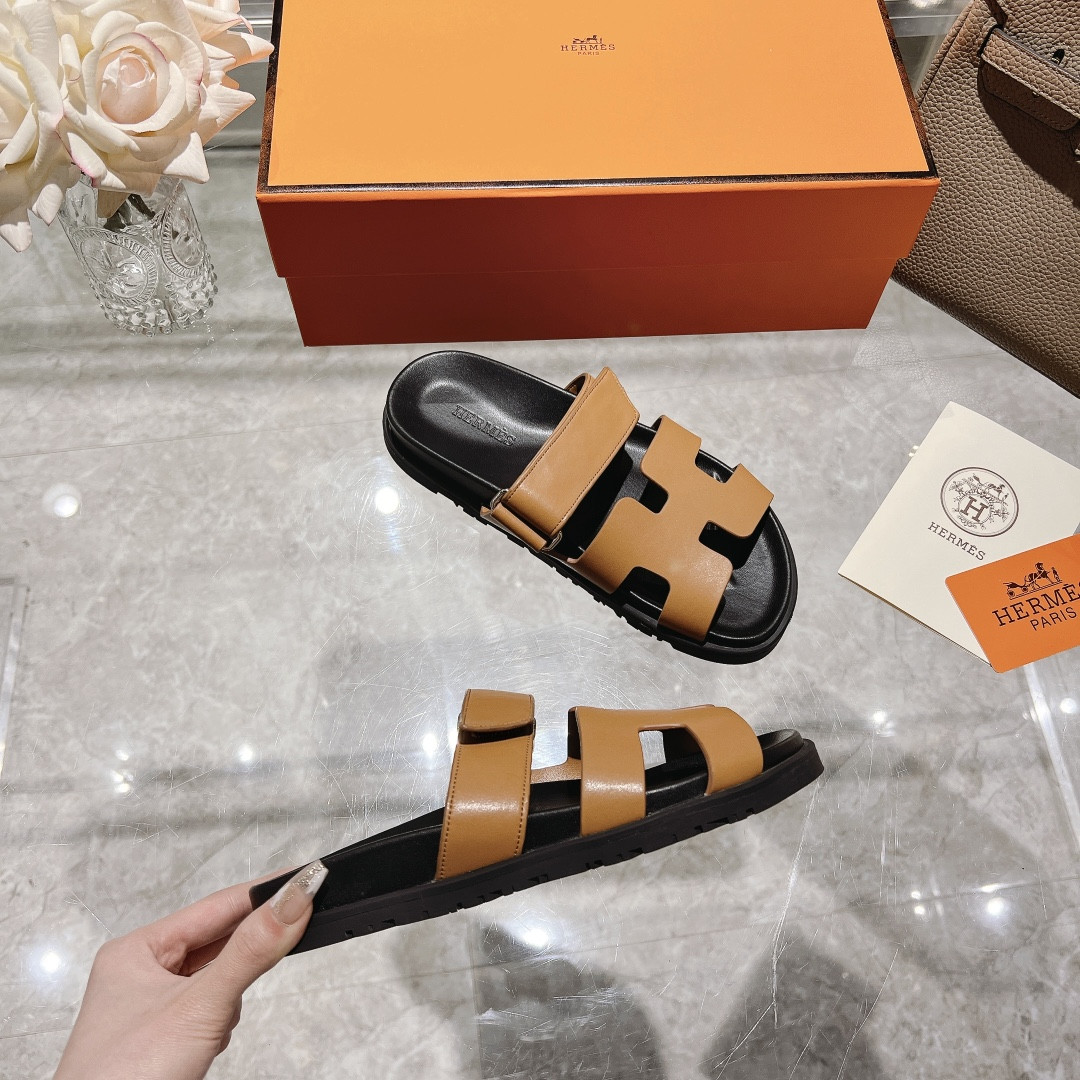 Hermes Chypre Slippers