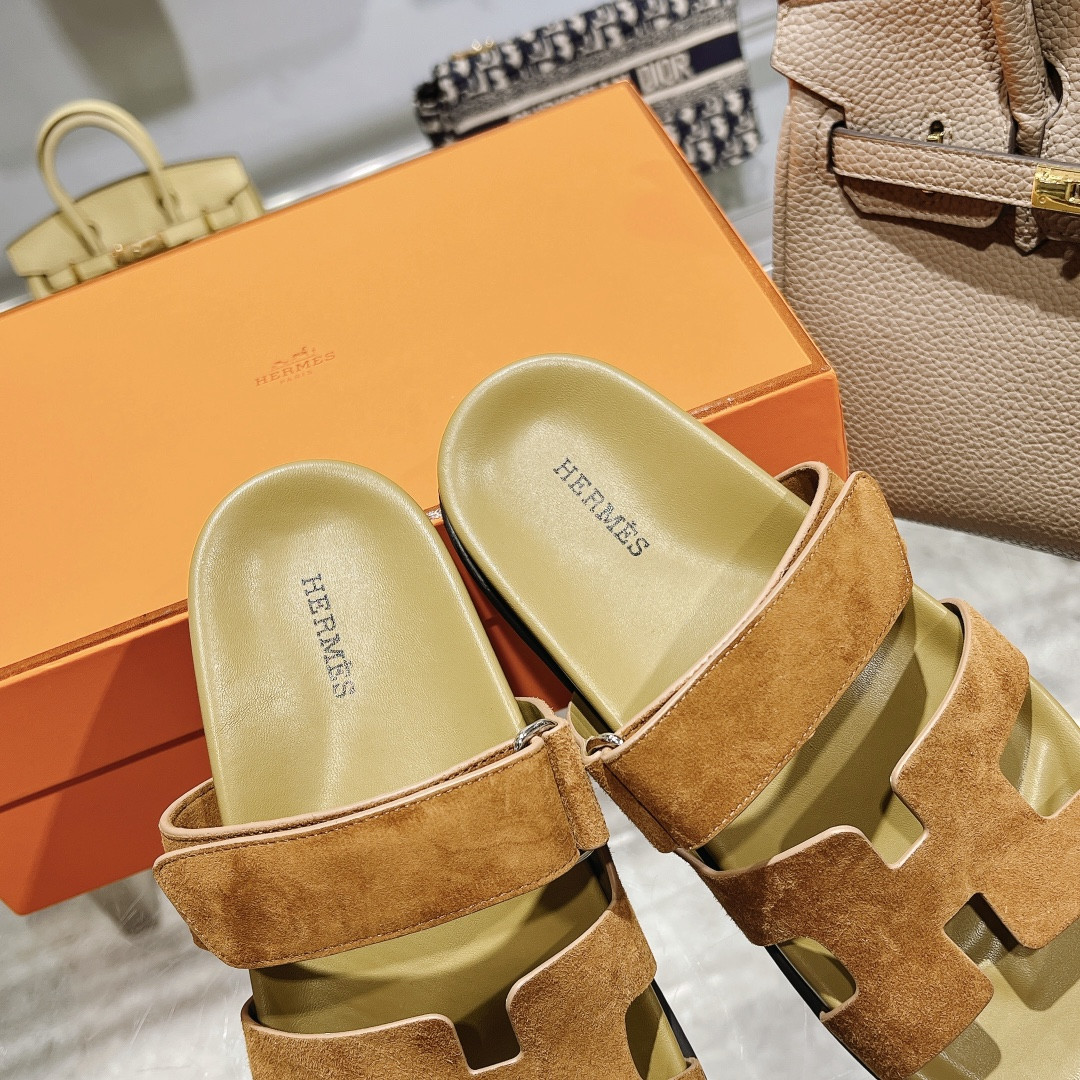 Hermes Chypre Slippers