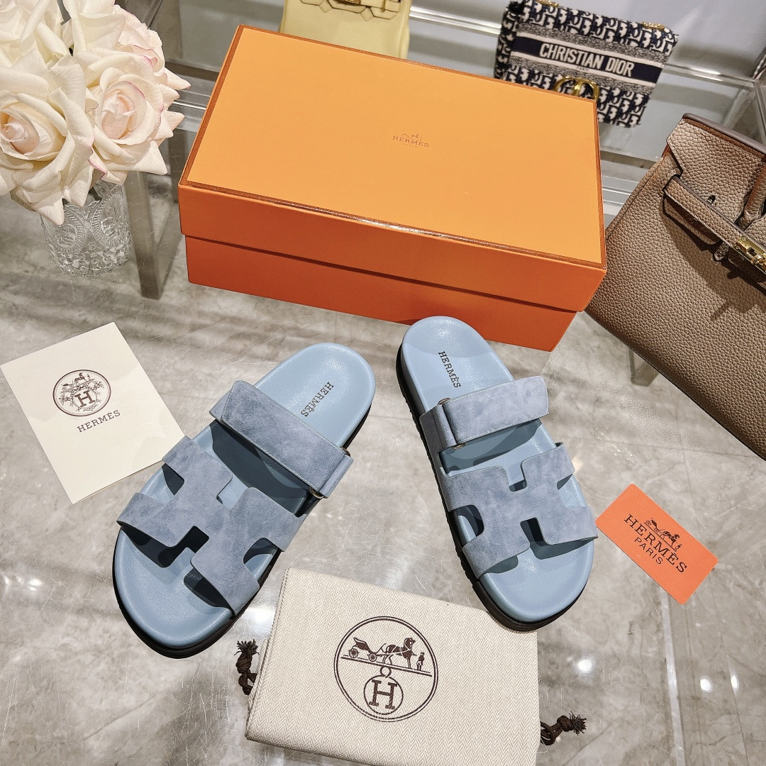 Hermes Chypre Slippers