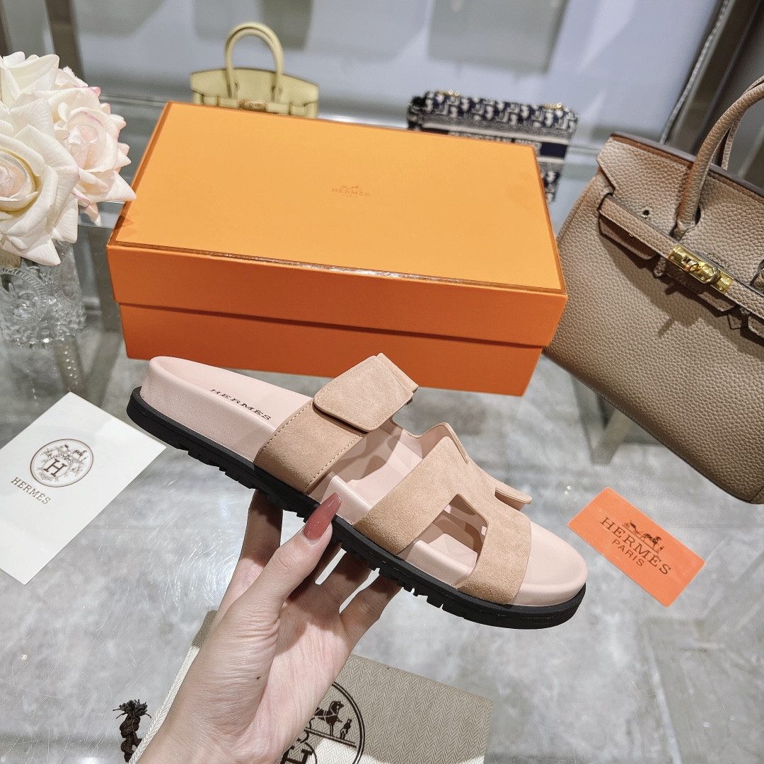Hermes Chypre Slippers