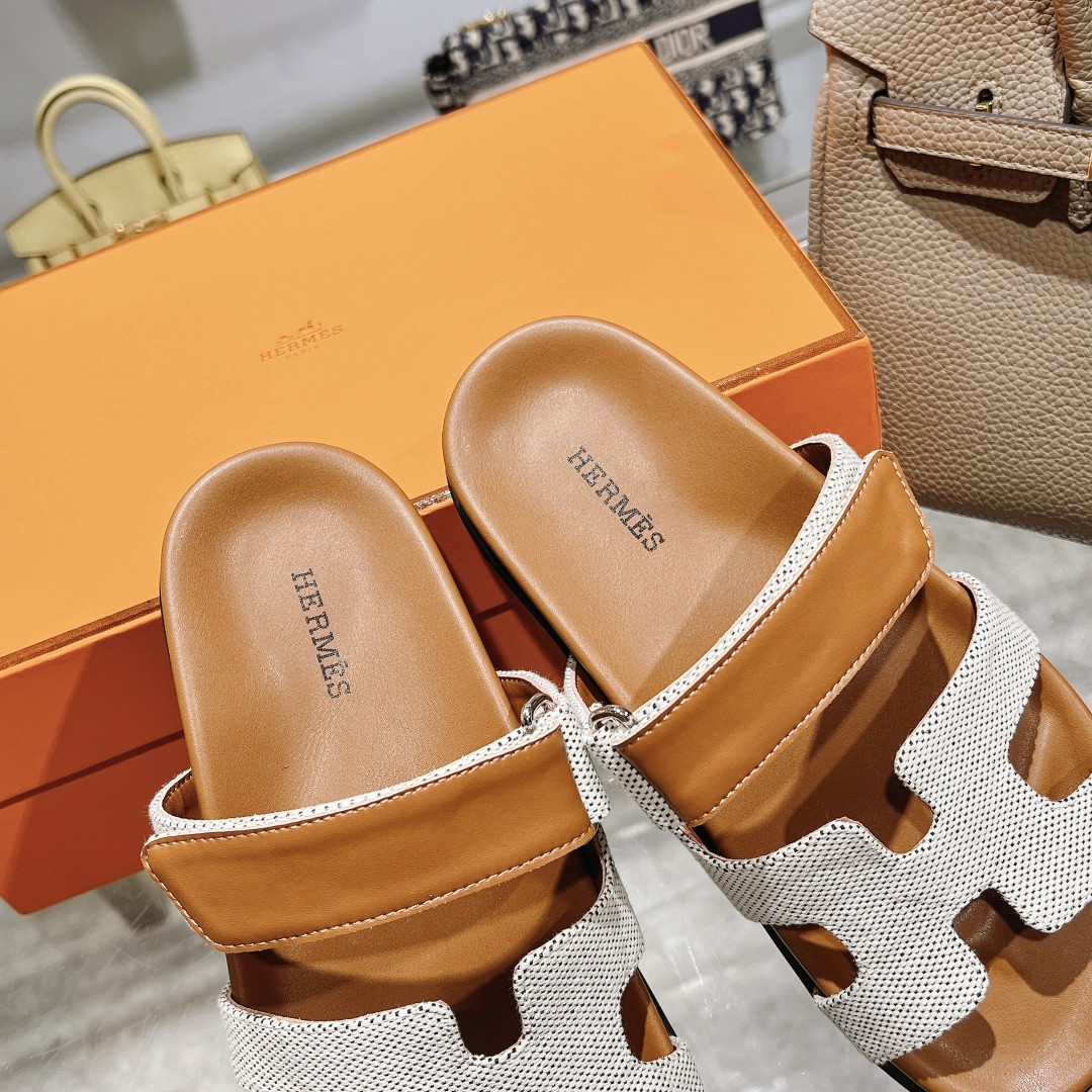 Hermes Chypre Slippers