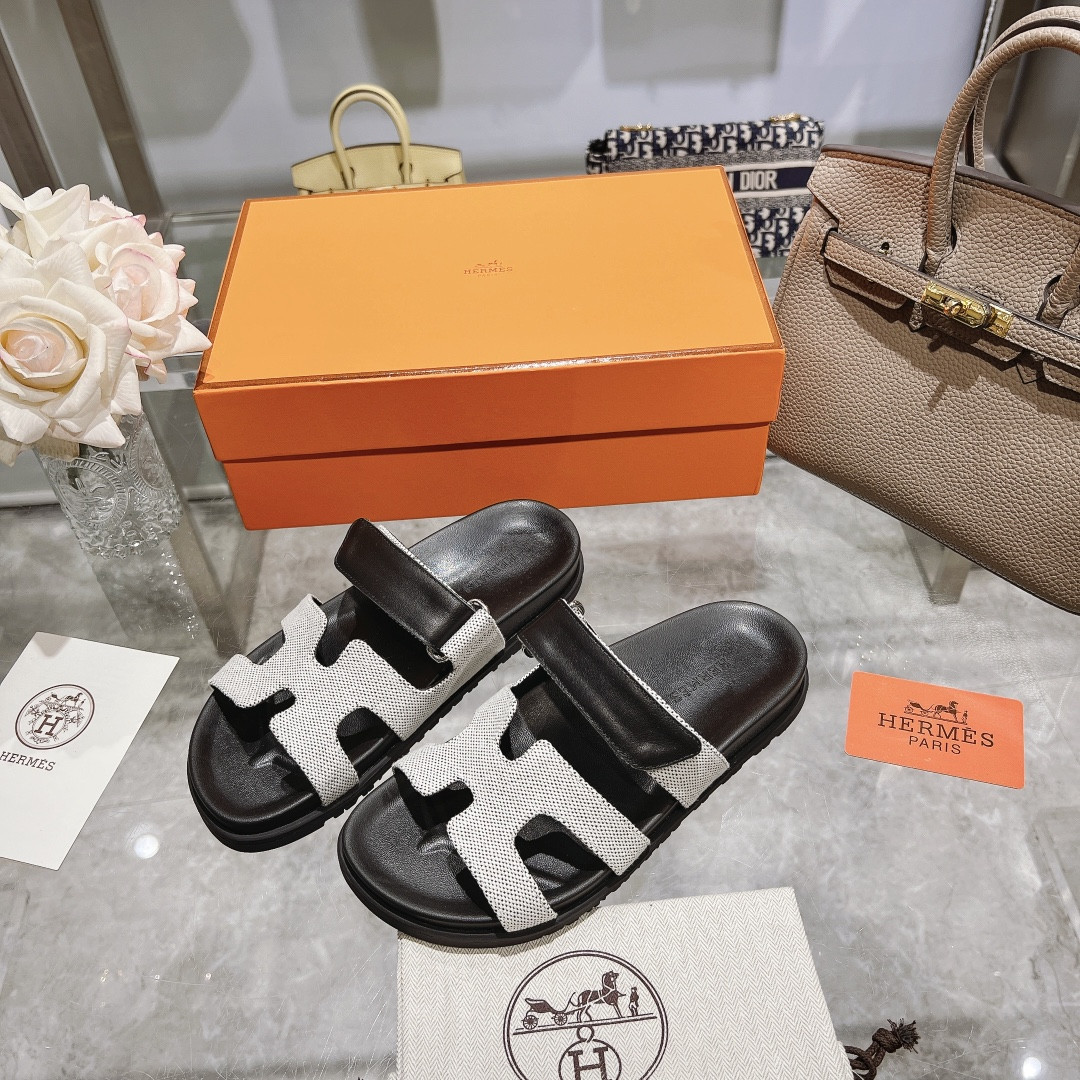 Hermes Chypre Slippers