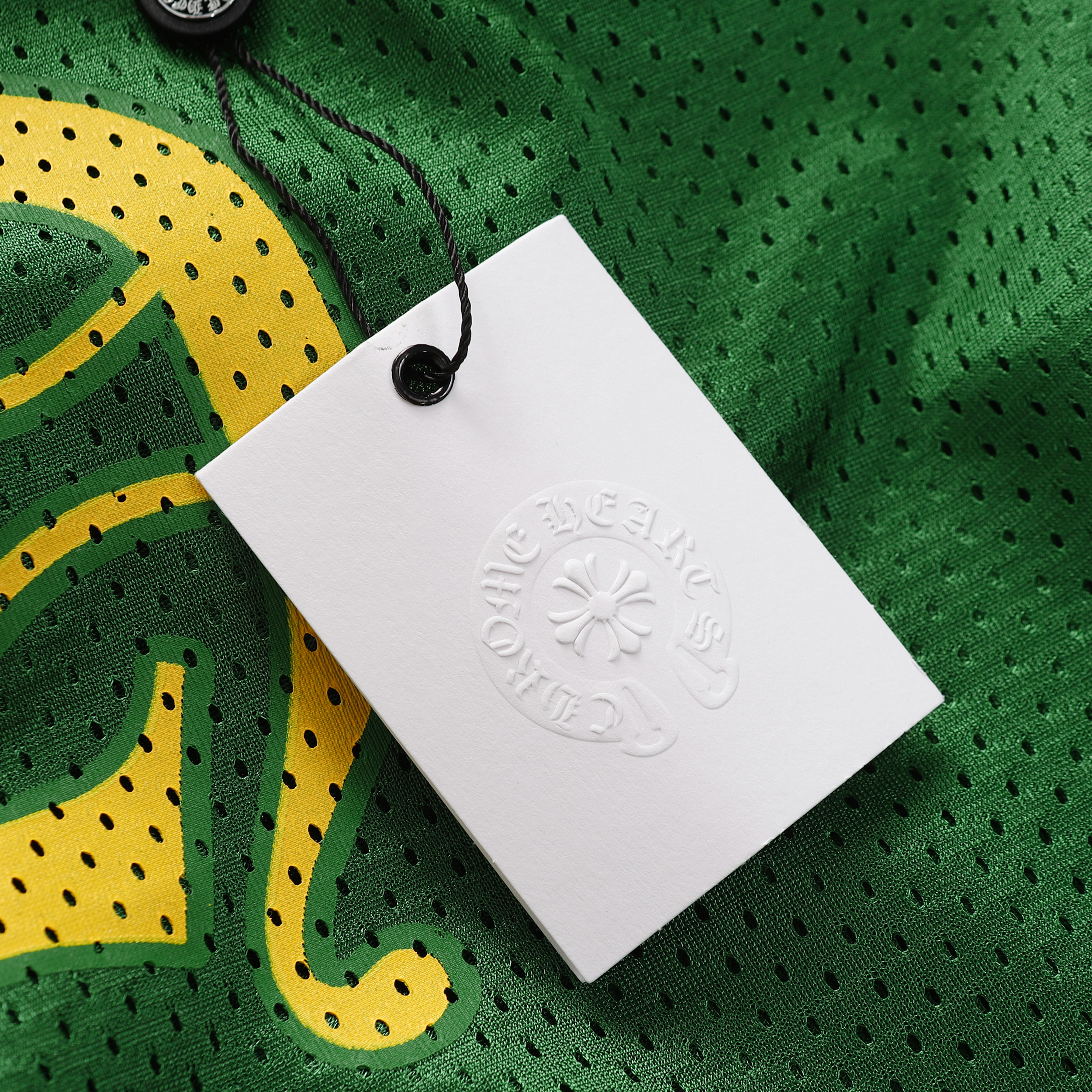 Chrome Hearts Ice Hockey Collection Silver-Plated Floral Sleeve Long Sleeve T-Shirt - Unisex Green