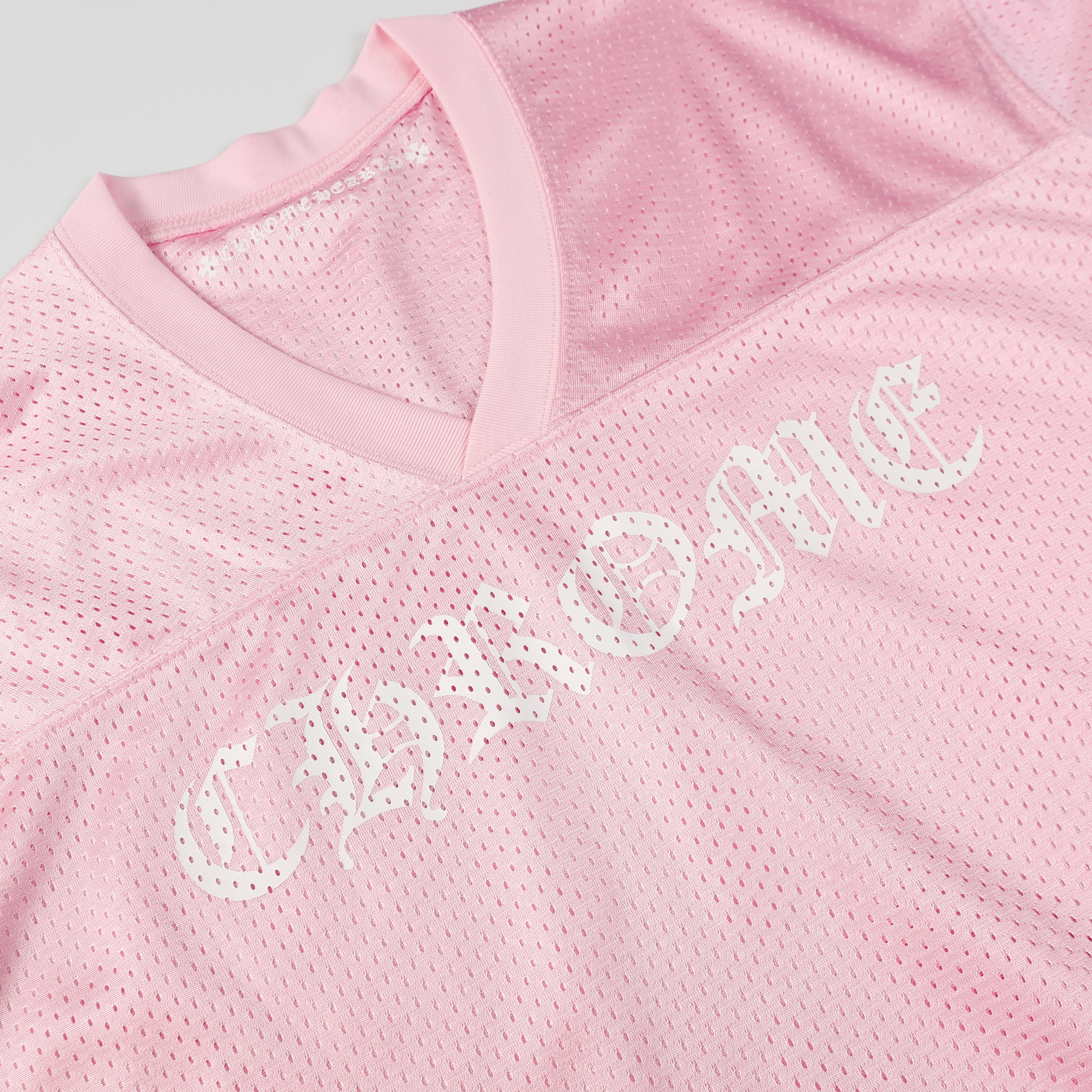 Chrome Hearts Ice Hockey Collection Silver-Plated Floral Sleeve Long Sleeve T-Shirt - Unisex Pink