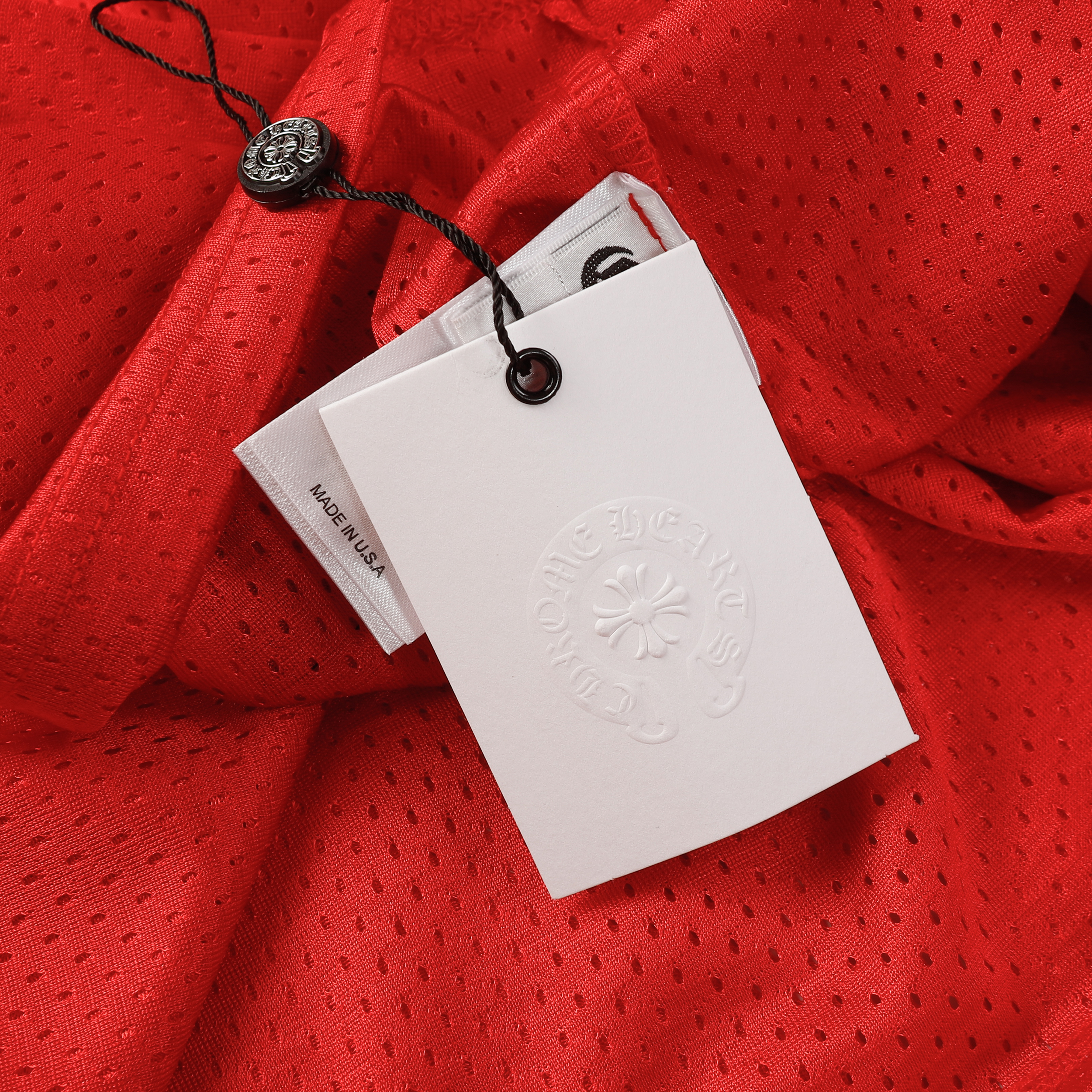 Chrome Hearts Ice Hockey Collection Silver-Plated Floral Sleeve Long Sleeve T-Shirt - Unisex Red