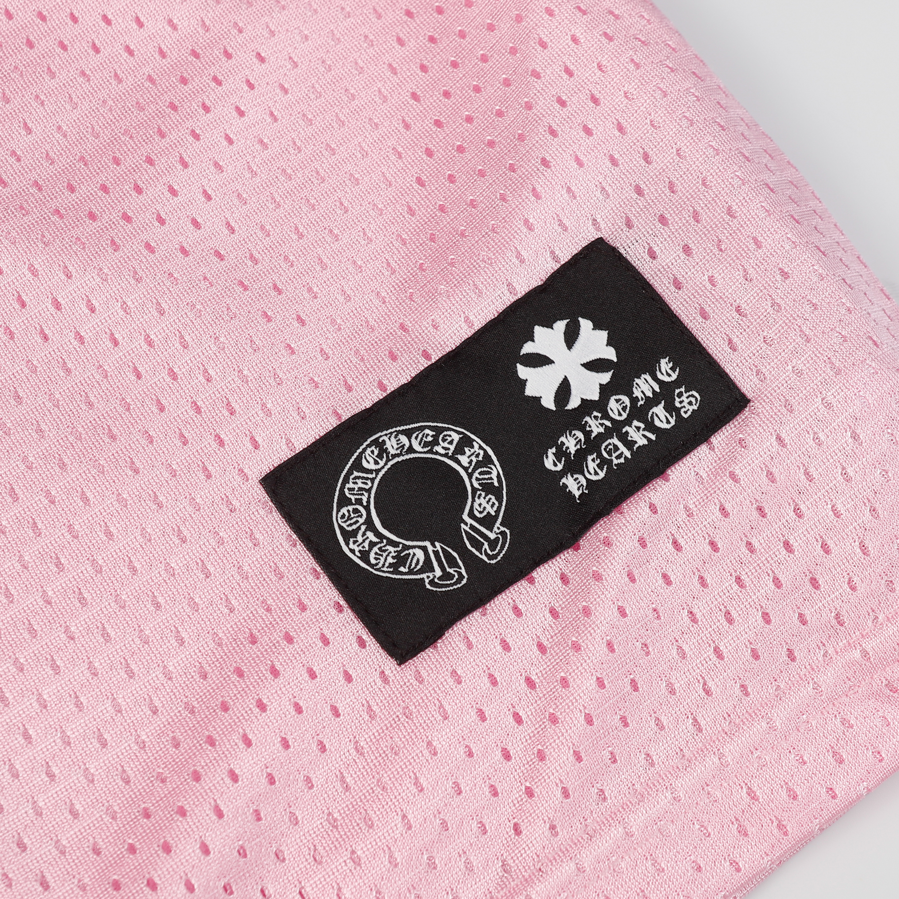 Chrome Hearts Ice Hockey Collection Silver-Plated Floral Sleeve Long Sleeve T-Shirt - Unisex Pink