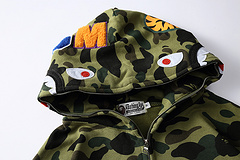 BATHING APE SS23 Color Camo Shark Full-Zip Hoodie – Men