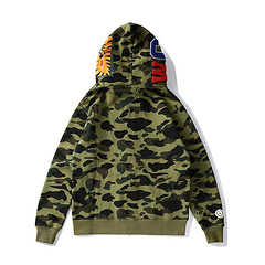 BATHING APE SS23 Color Camo Shark Full-Zip Hoodie – Men