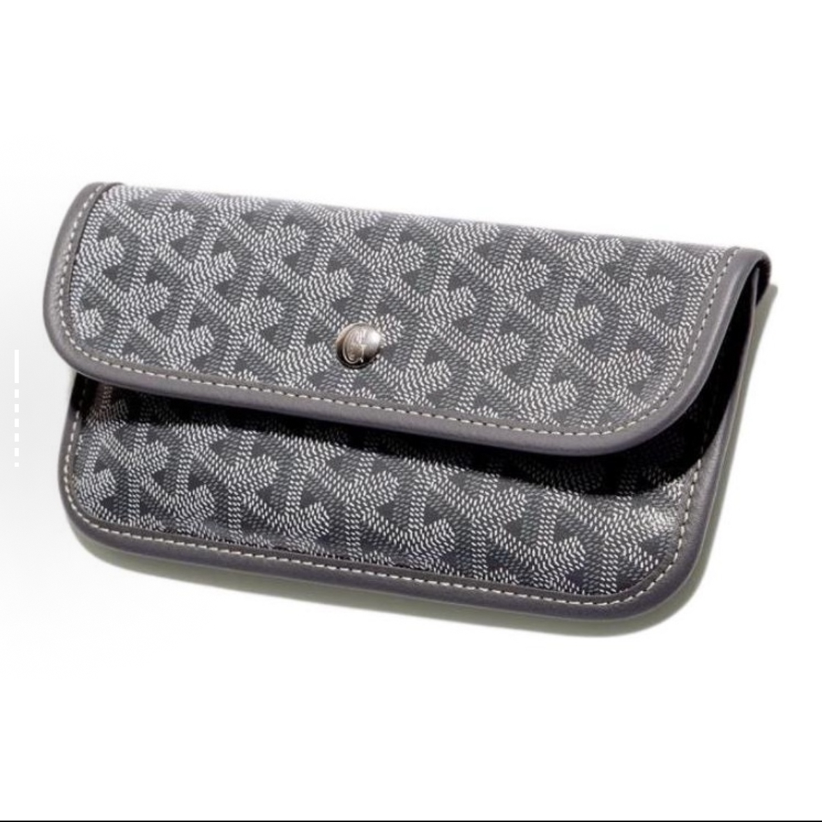 GOYARD Goyard Saint Louis Monogram Y-Pattern Leather Handles Canvas Linen Cotton Tote Bag with Calfskin Trim, Mother & Baby Tote Bag, Shopping Bag, Handbag