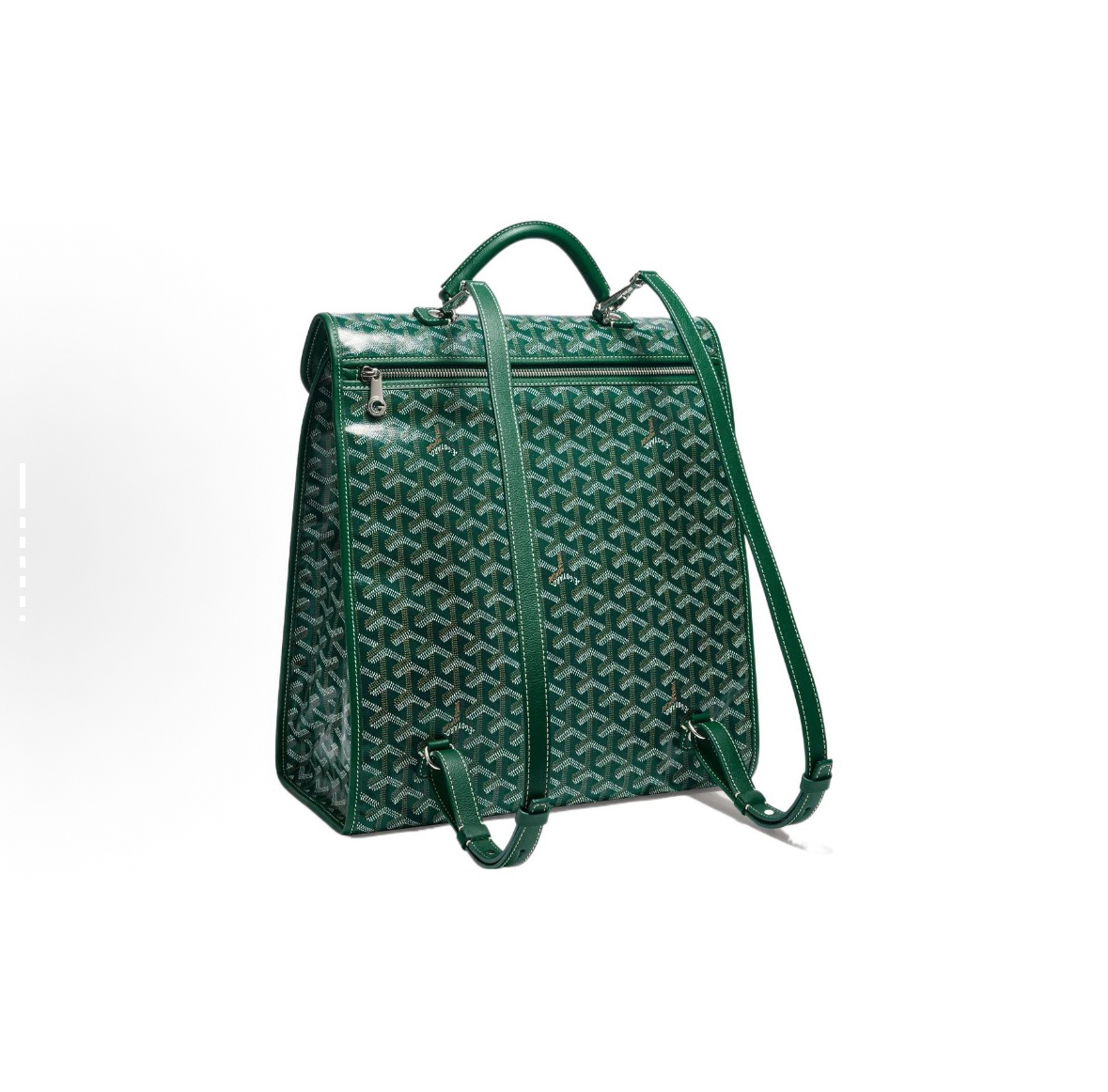 GOYARD Saint Léger Monogram Y-Pattern Foldable Multi-Pocket Large Capacity Canvas & Calfskin Tote/Backpack, Medium Size, Unisex Couple Style