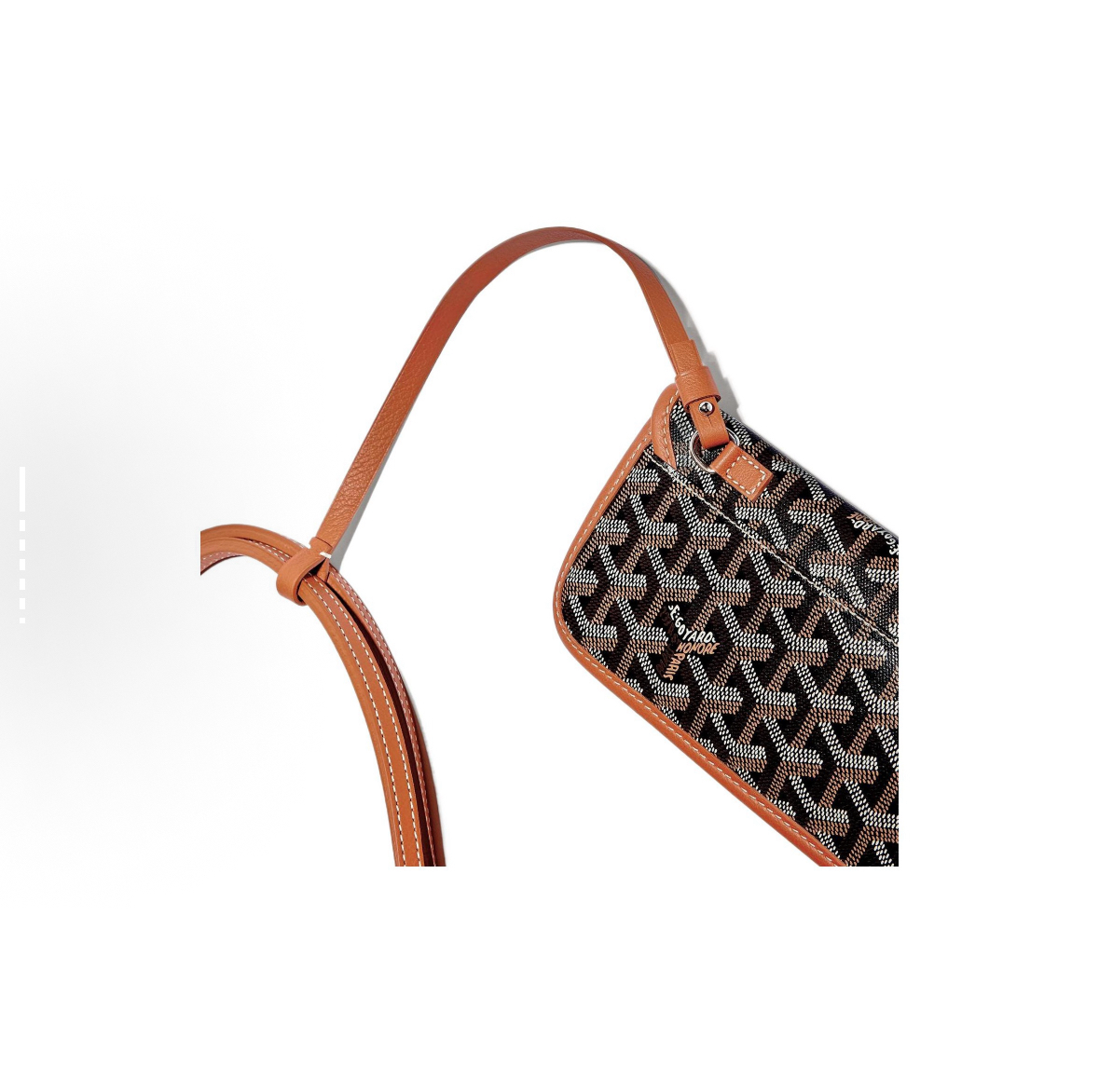 GOYARD Goyard Saint Louis Monogram Y-Pattern Leather Handles Canvas Linen Cotton Tote Bag with Calfskin Trim, Mother & Baby Tote Bag, Shopping Bag, Handbag