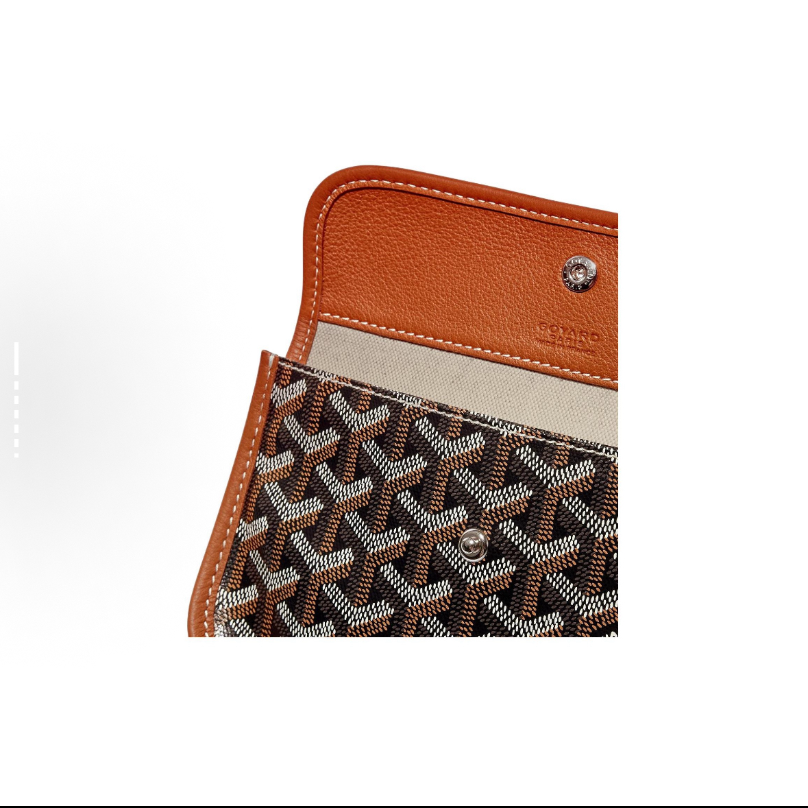 GOYARD Goyard Saint Louis Monogram Y-Pattern Leather Handles Canvas Linen Cotton Tote Bag with Calfskin Trim, Mother & Baby Tote Bag, Shopping Bag, Handbag