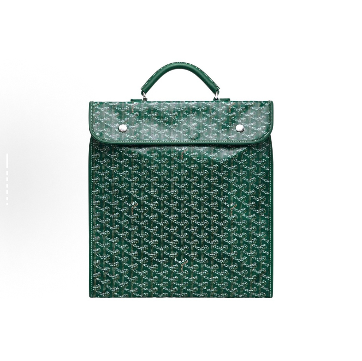 GOYARD Saint Léger Monogram Y-Pattern Foldable Multi-Pocket Large Capacity Canvas & Calfskin Tote/Backpack, Medium Size, Unisex Couple Style