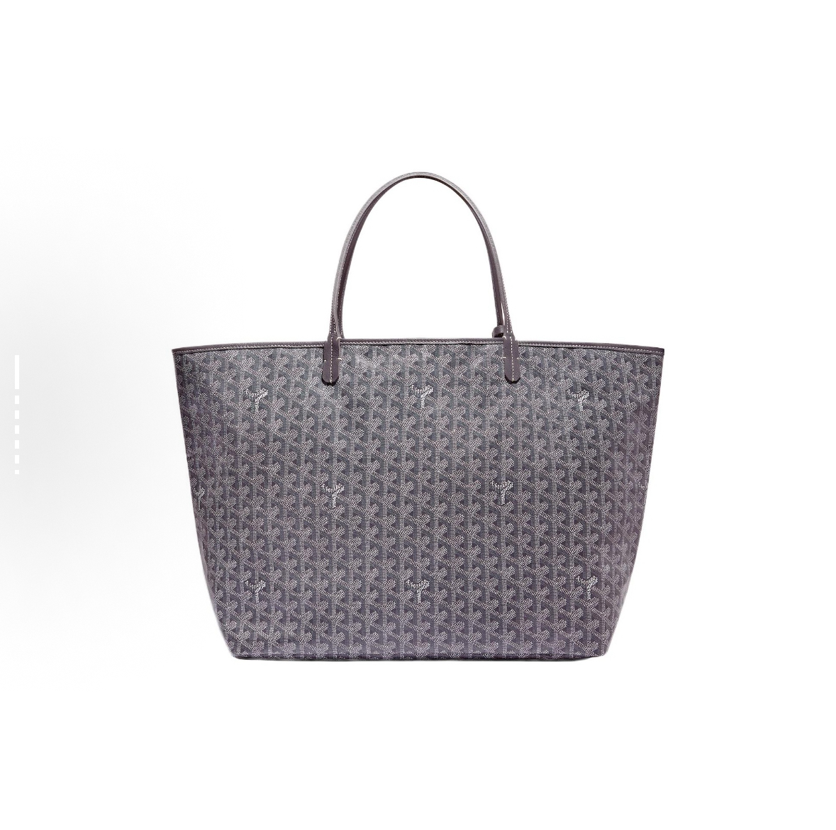 GOYARD Goyard Saint Louis Monogram Y-Pattern Leather Handles Canvas Linen Cotton Tote Bag with Calfskin Trim, Mother & Baby Tote Bag, Shopping Bag, Handbag