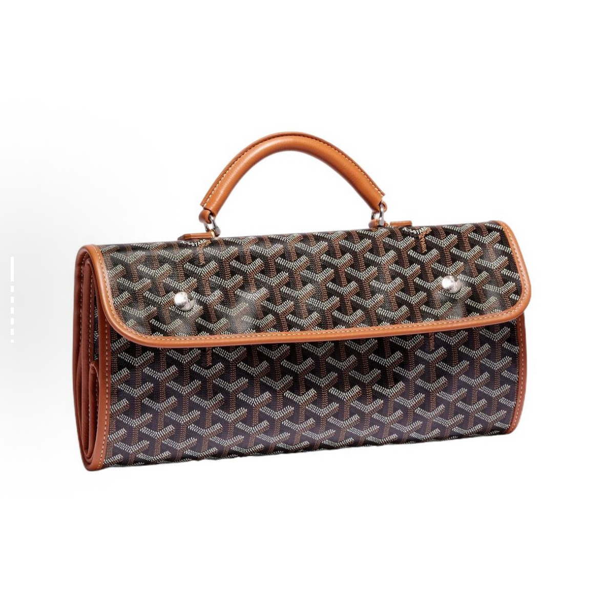 GOYARD Saint Léger Monogram Y-Pattern Foldable Multi-Pocket Large Capacity Canvas & Calfskin Tote/Backpack, Medium Size, Unisex Couple Style