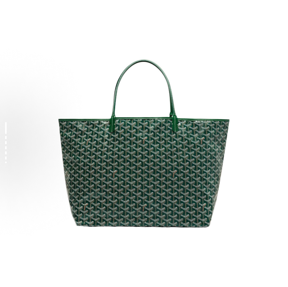 GOYARD Goyard Saint Louis Monogram Y-Pattern Leather Handles Canvas Linen Cotton Tote Bag with Calfskin Trim, Mother & Baby Tote Bag, Shopping Bag, Handbag