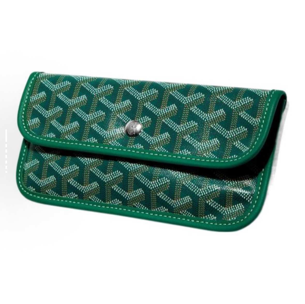 GOYARD Goyard Saint Louis Monogram Y-Pattern Leather Handles Canvas Linen Cotton Tote Bag with Calfskin Trim, Mother & Baby Tote Bag, Shopping Bag, Handbag